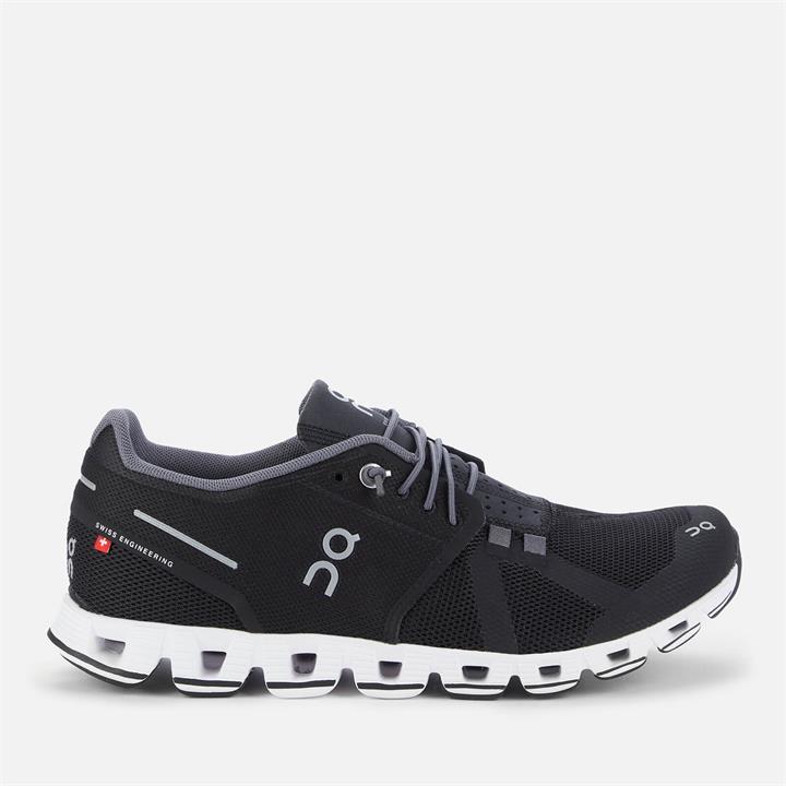 ON Women's Cloud Running Trainers - Black/White - UK 3
