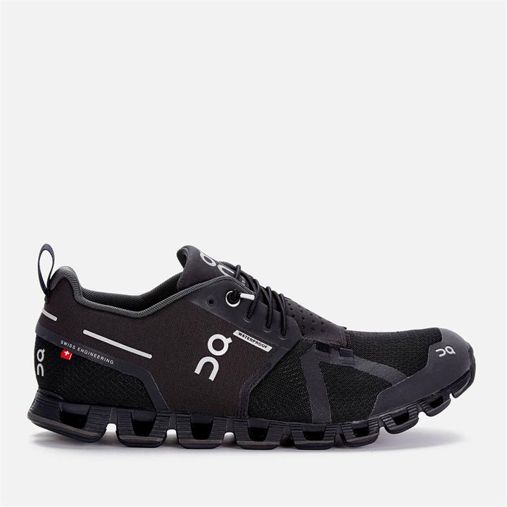 ON Women's Cloud Waterproof Running Trainers - Black/Lunar - UK 3