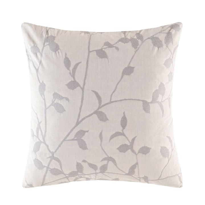 Ophelia Euro Pillowcase - Silver Square