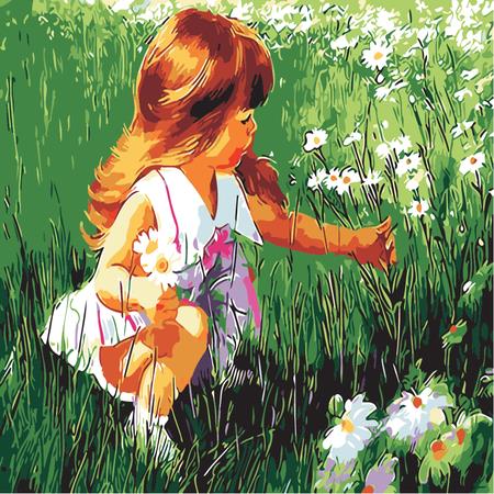 Paint by Numbers, Canvas Oil Painting Kit  40 x 50cm with DIY Frames-E10