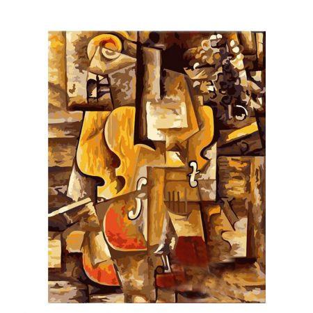 Paint by Numbers, Canvas Oil Painting Kit  40 x 50cm  with Inner Frame # 4