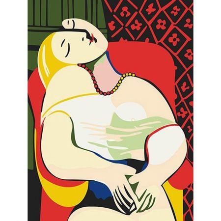 Paint by Numbers, Canvas Oil Painting Kit  40 x 50cm  with Inner Frame # 5