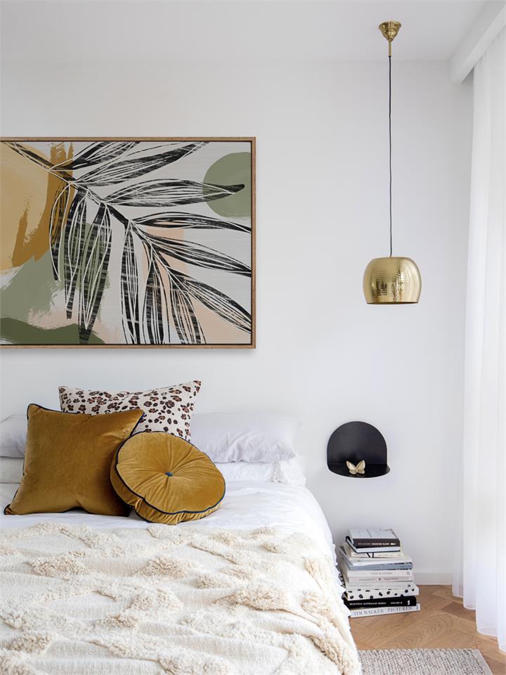 Palmier I - Oak Box Frame Canvas - 90x60 - Portrait