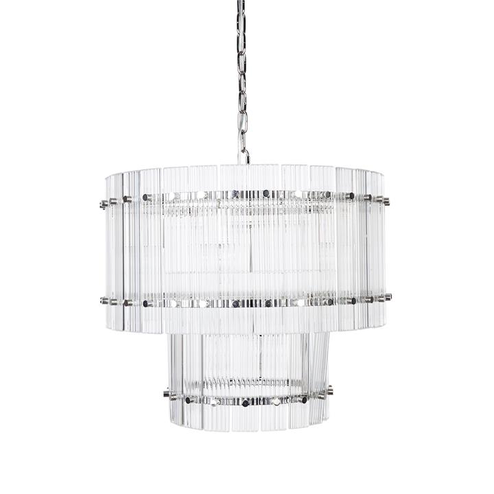 Paloma Pendant - 2 Tier Nickel