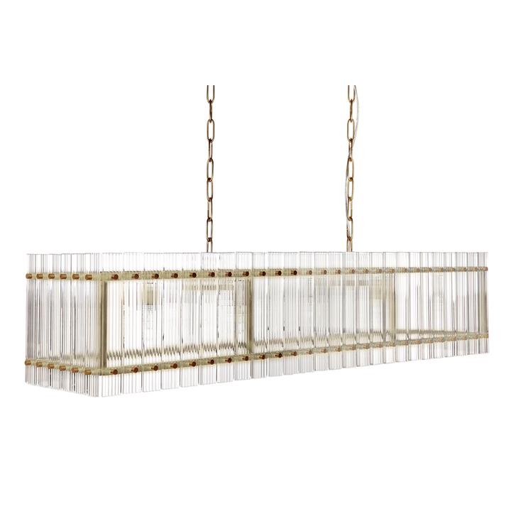 Paloma Pendant - Linear Brass