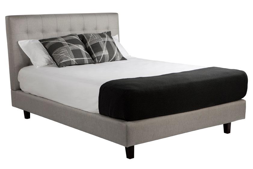 Paris ii custom upholstered bed with choice of standard base