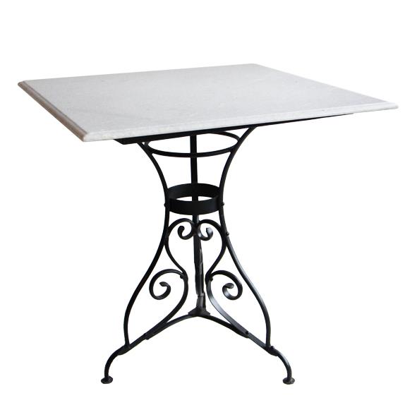 Paris Square Table Marble Top