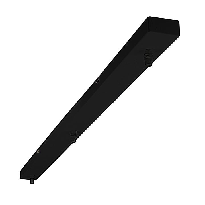 Parti Rail Black 1M Long 3-Light