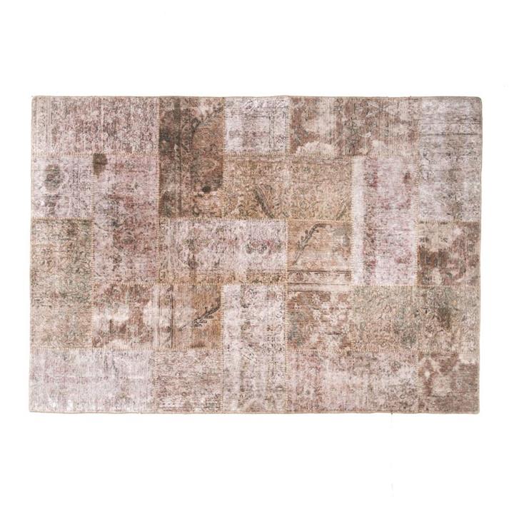 Patch Hand Knotted Wool Rug 241X171Cm