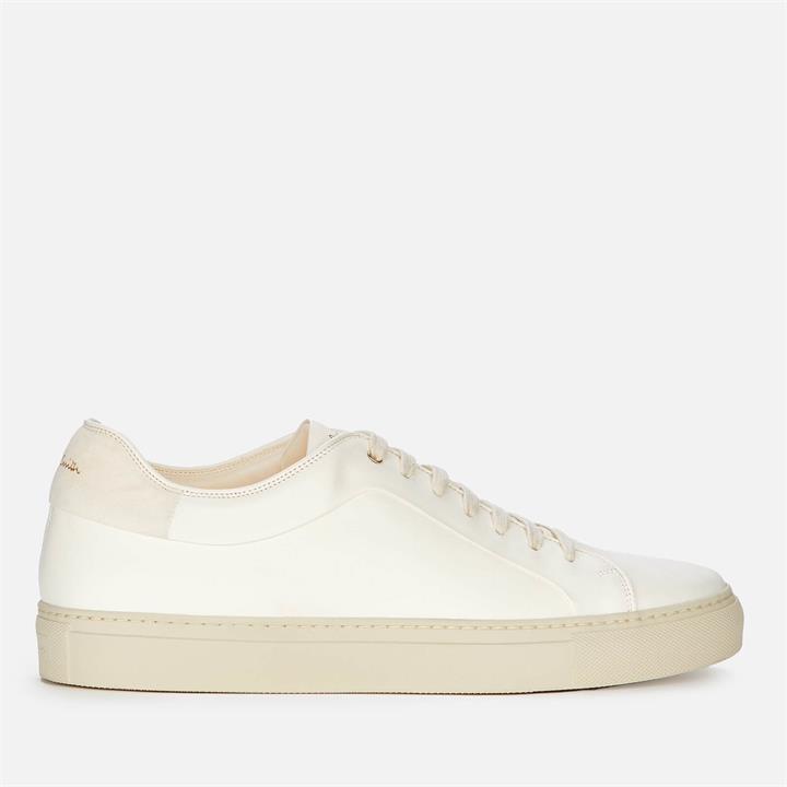Paul Smith Men's Basso Leather Cupsole Trainers - Off White - UK 7