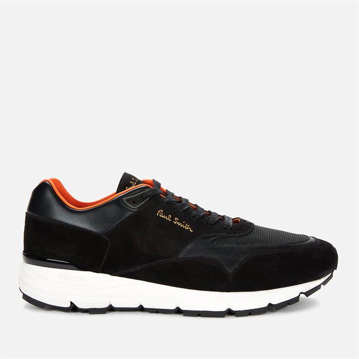 Paul Smith Men's Gordon Leather Running Style Trainers - Black - UK 10