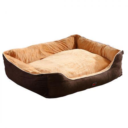 PaWz Pet Bed Mattress Dog Cat Pad Mat Puppy Cushion Soft Warm Washable L Brown