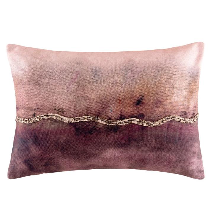 Pearl Cushion - Wine Rectangle