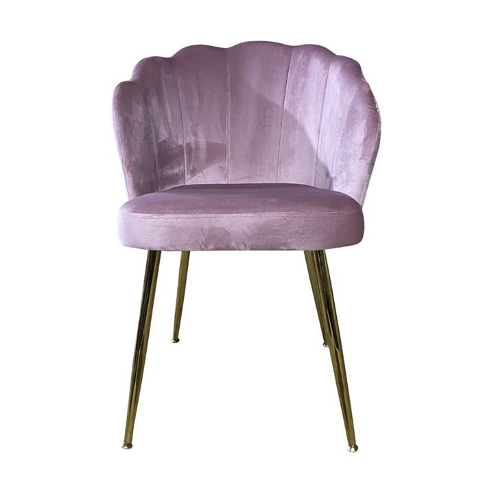 Peony Chair Pink Velvet
