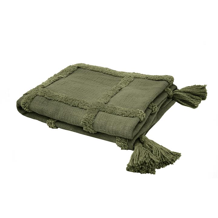 Percy Throw 130 x 170cm Moss