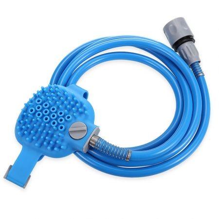 Pet Bathing Tool Combination of Shower Sprayer and Scrubber