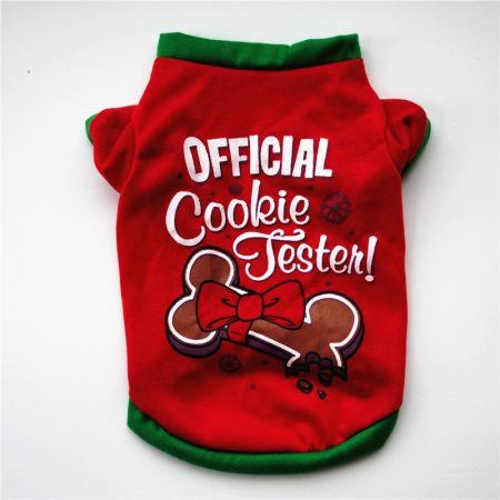 Pet Dog Clothes Christmas Costume Cute Cartoon Clothes for Small Dog Cloth Costume Dress Xmas Apparel for Dogs (Size L): Length 36CM Bust 45-48CM neck circumference 36-38CM