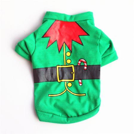 Pet Dog Clothes Christmas Puppy Dog Costume Cartoon Pet Clothes for Small Dogs Costume Xmas Pet Apparel for Kitty Dogs Chihuahua Size(L): Length 36CM Bust 45-48CM Neck circumference 36-38CM