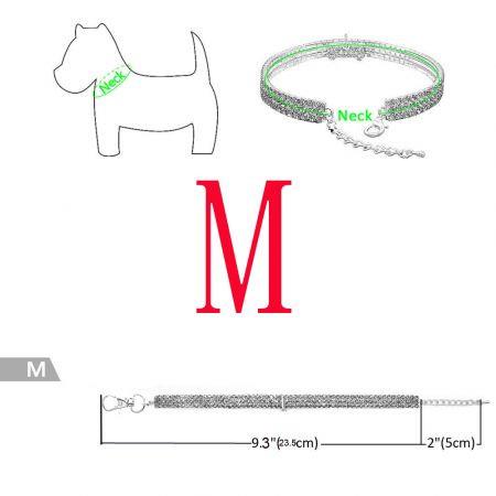 Pet Pearl Necklace with Love Heart Pendant Small Dog Cat Blingbling Jewelry Rhinestones Collar 30CM CRYSTAL