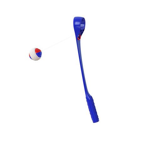 Pet Puppy Interactive Suction Cup Push Toys Toy Elastic Ropes Dog Tooth Cleaning Chewing Supplies Dark blue