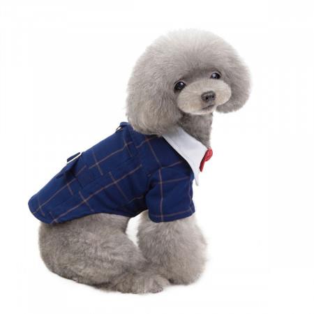 Pet stylish suit bow tie costume XL