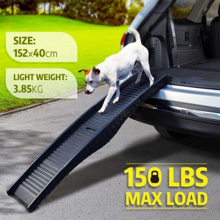 Petscene Dog Car Ramp Folding Portable Pet Doggy Steps Ladder for Truck Van SUVs