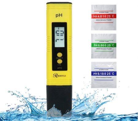 PH Meter, Digital PH Meter with �0.01 pH Accuracy and 0.00-14.00PH Measurement Range for Water Quality, Hydroponics, Aquariums, Drinking Water, RO System, Fishpond and Swimming Pool