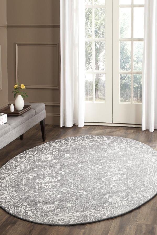 Pidgeon Grey Transitional Rug 240x240cm