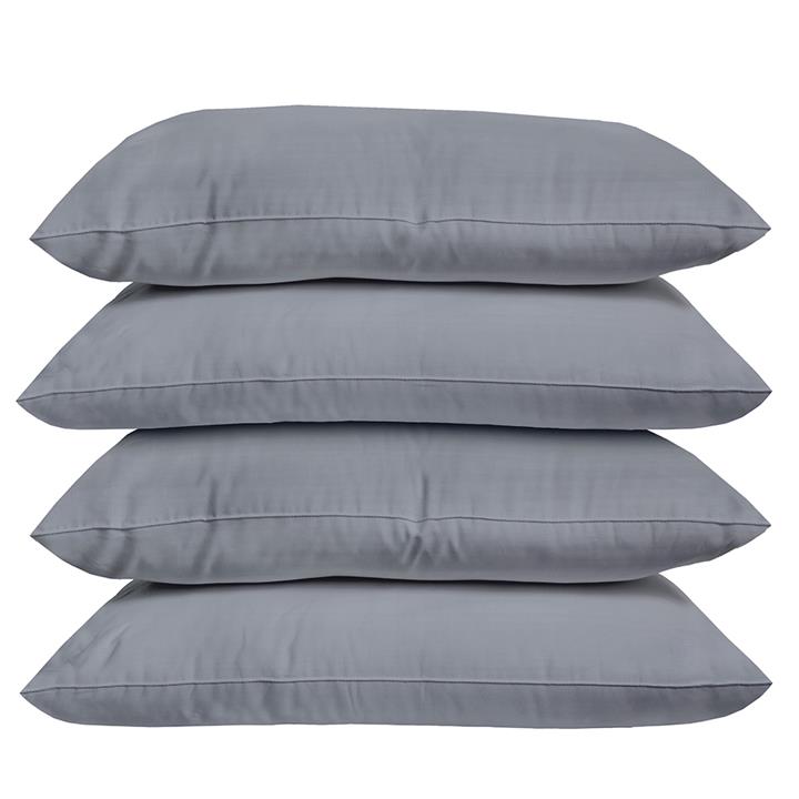 Plain Dyed Standard Pillowcase 4 Pack Storm