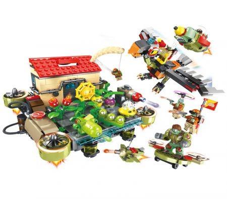 Plants Vs Zombies Compatible Building Blocks Mini Figure Toys The Sky City JX90090
