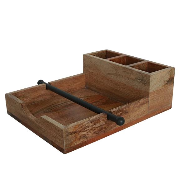 Ploughmans Serviette & Condiment Holder