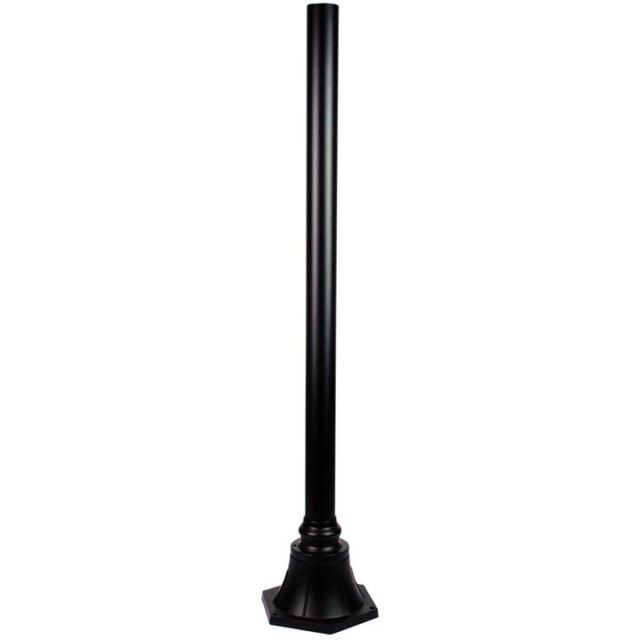 Plumb Post & Flange H1800Mm Black