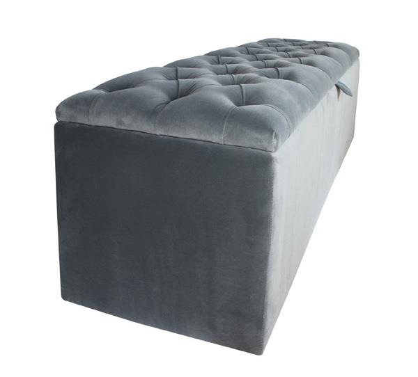 Pluto custom upholstered blanket box