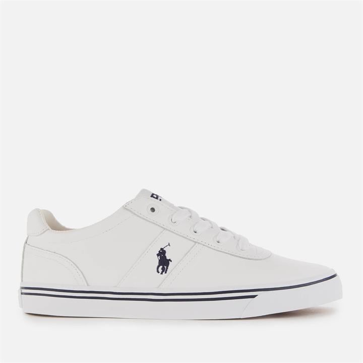 Polo Ralph Lauren Men's Hanford Leather Low Top Trainers - Pure White - UK 10