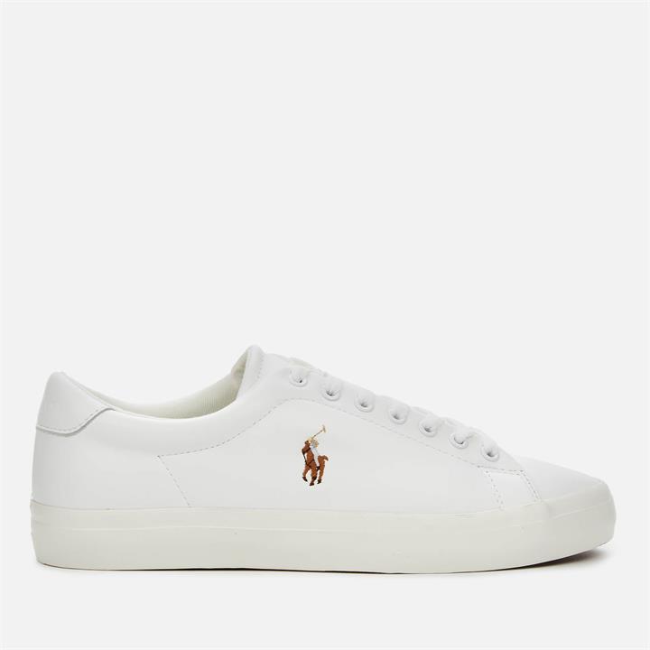 Polo Ralph Lauren Men's Longwood Leather Low Top Trainers - White/White - UK 7