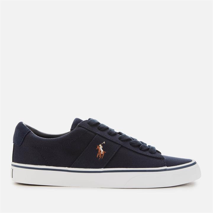 Polo Ralph Lauren Men's Sayer Canvas Low Top Trainers - Aviator Navy - UK 10