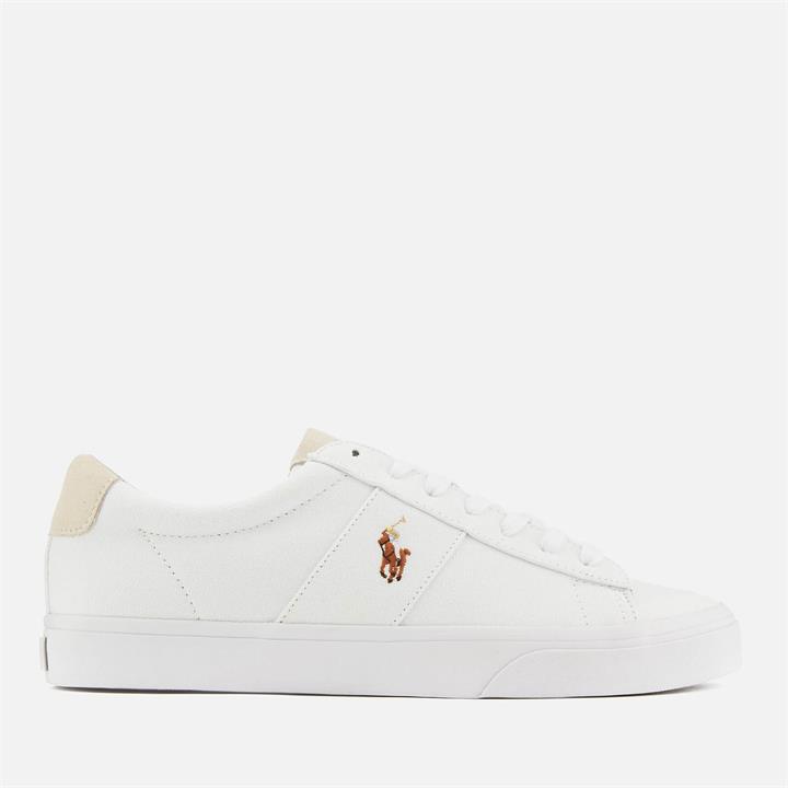 Polo Ralph Lauren Men's Sayer Canvas Low Top Trainers - White - UK 11