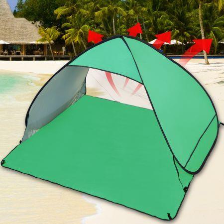 Pop Up Portable Beach Canopy Sun Shade Shelter - Green