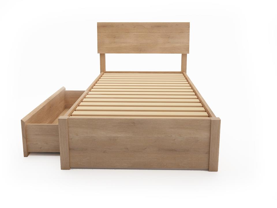 Praga custom drawer timber bed frame