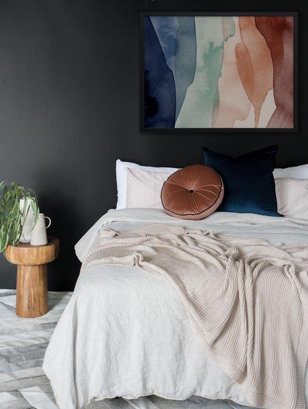 Prismatic - Black Box Frame Canvas - 100x75 - Portrait