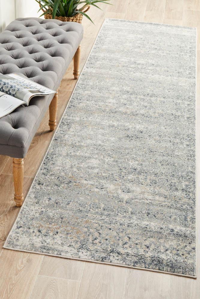 Providence Esquire Segments Traditional Blue Runner - 400X80CM