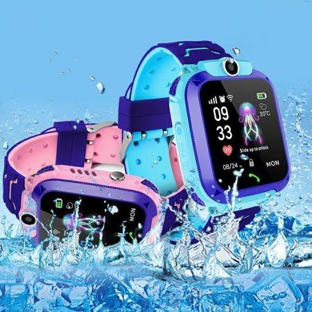 Q12B 1.44 inch Touch Screen Kids Smart Phone Watch Front-facing Camera SOS Call Safety Zone Alarm