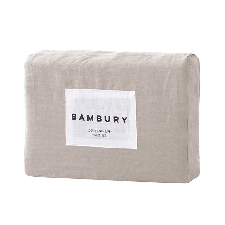 QB Linen Sheet Set Pebble