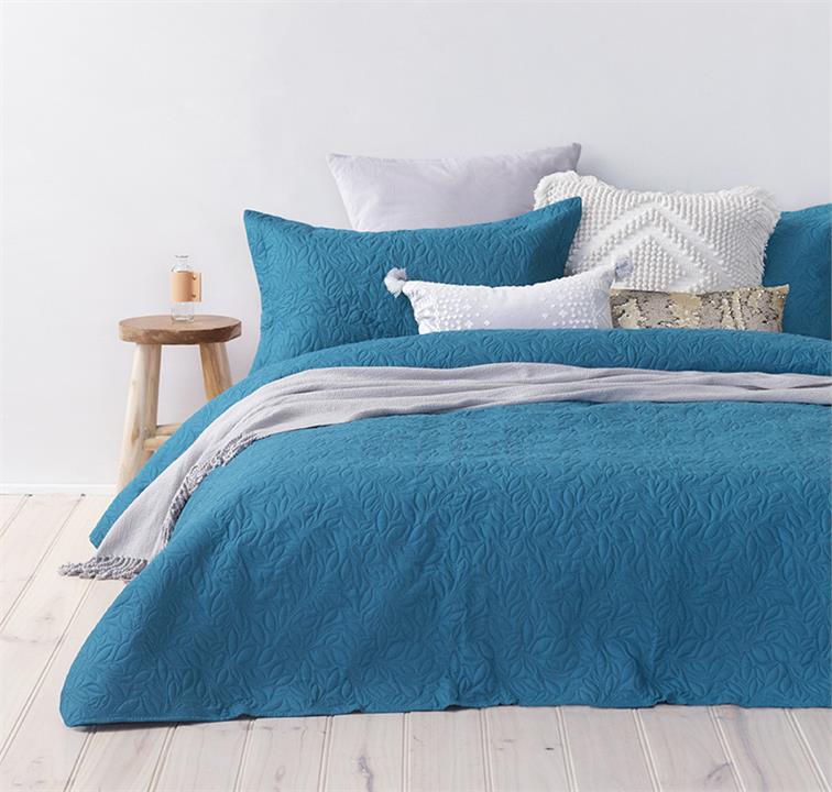 Qb/Kb Botanica Coverlet Set Teal