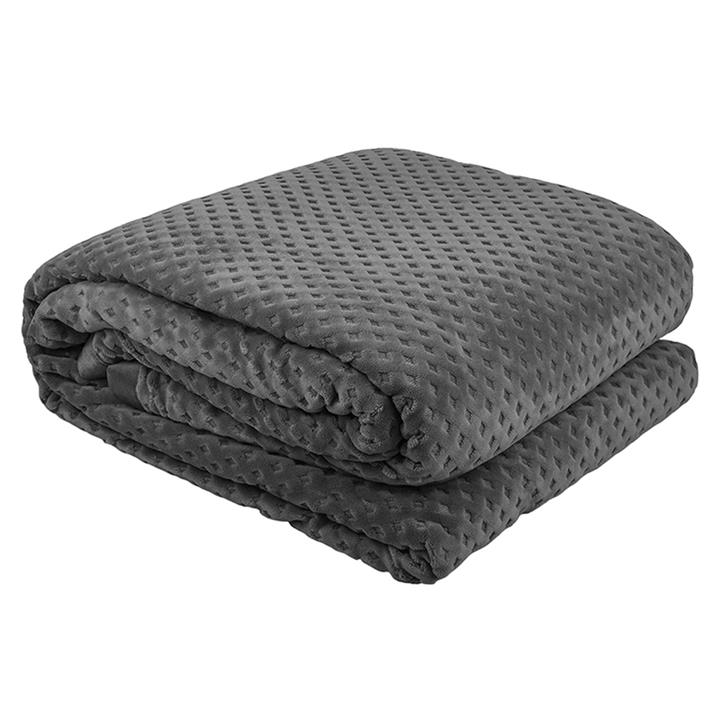 Qb/Kb Hotel Deluxe Polar Fleece Blanket Granite
