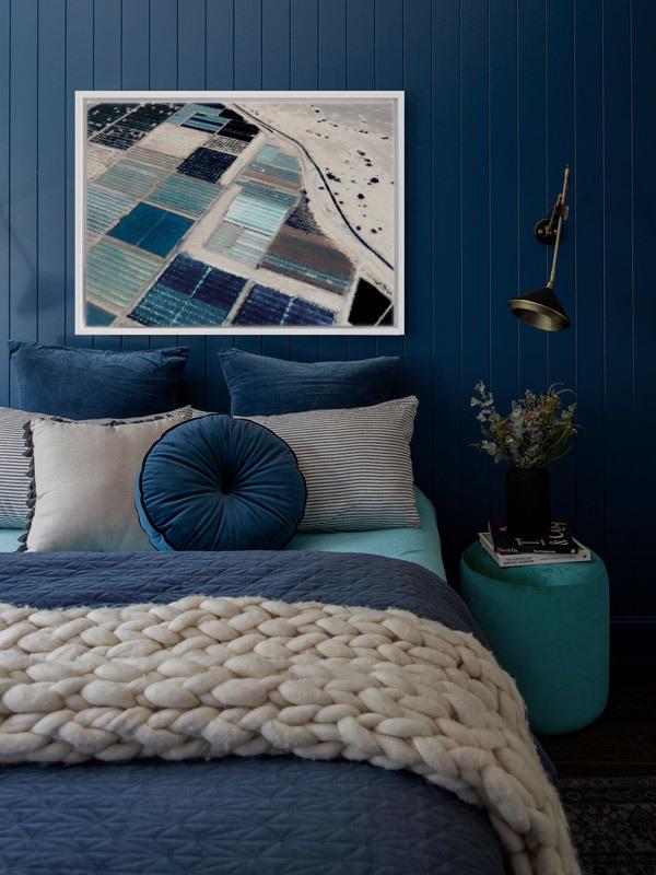 Quilted Ink - Black Box Frame Canvas - 120x90 - Landscape