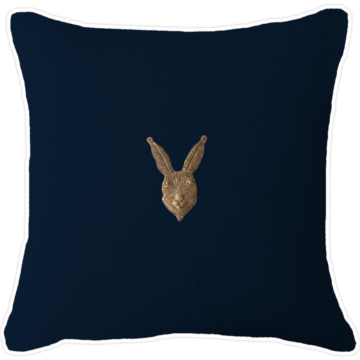 Rabbit Head Gold Navy With White Pipe