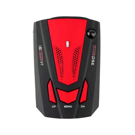 Radar Detector for Cars, Long-Distance Remote Warning, Voice Prompt, Stay Away from Traffic Tickets (Red)