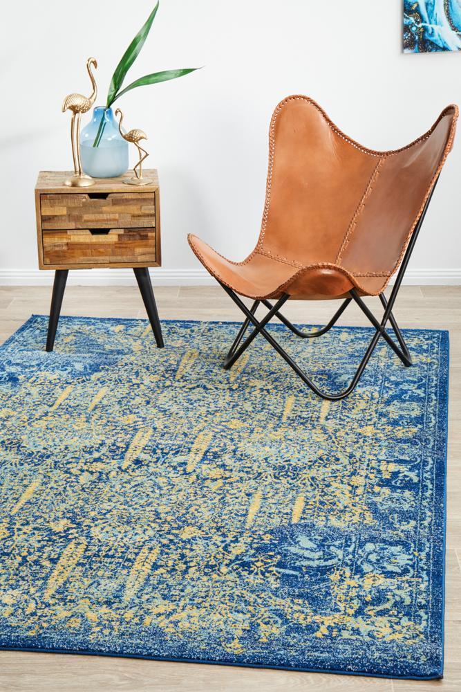 Radiance 411 Royal Blue Rug - 290X200CM