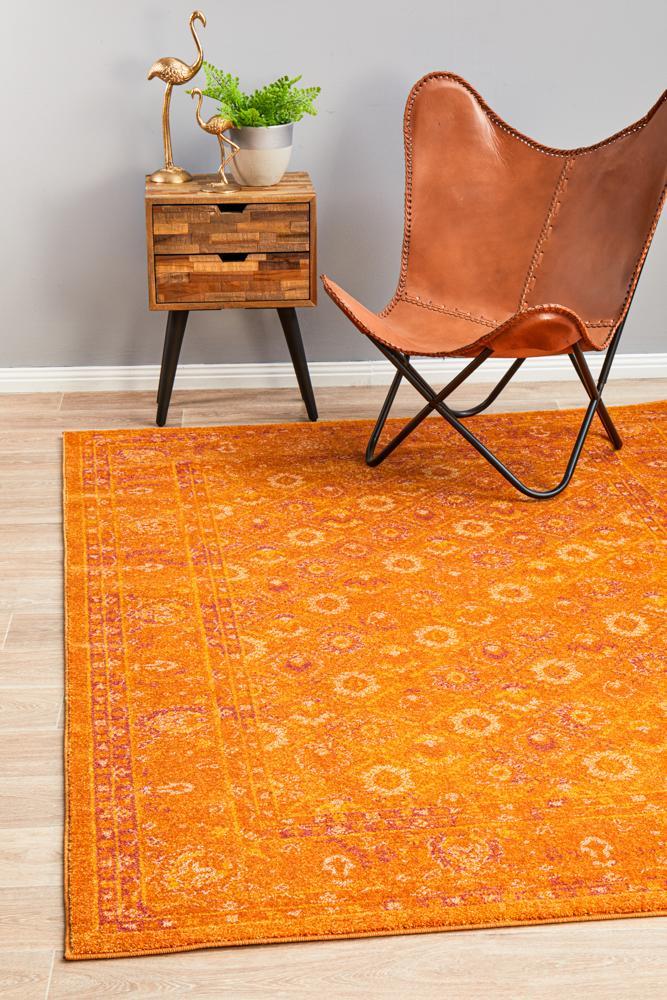 Radiance 444 Burnt Orange Rug - 230X160CM